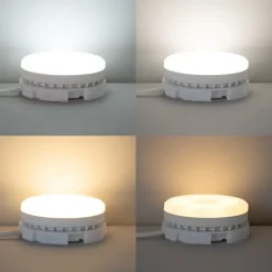 Set mit 3 smarten, dimmbaren GX53 LED-Lampen 9W 806LM 2700K-6500K inkl. Zigbee Smart Hub