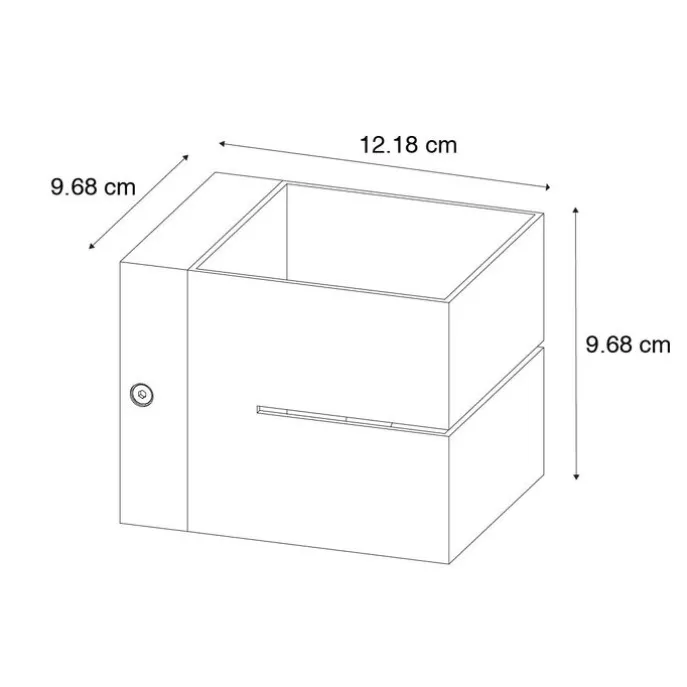 Set mit 2 Smart-Wandlampen Dunkelbronze 9,7 cm Inkl. Wifi G9 - Transfer Groove