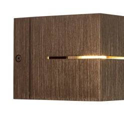 Set mit 2 Smart-Wandlampen Dunkelbronze 9,7 cm Inkl. Wifi G9 - Transfer Groove