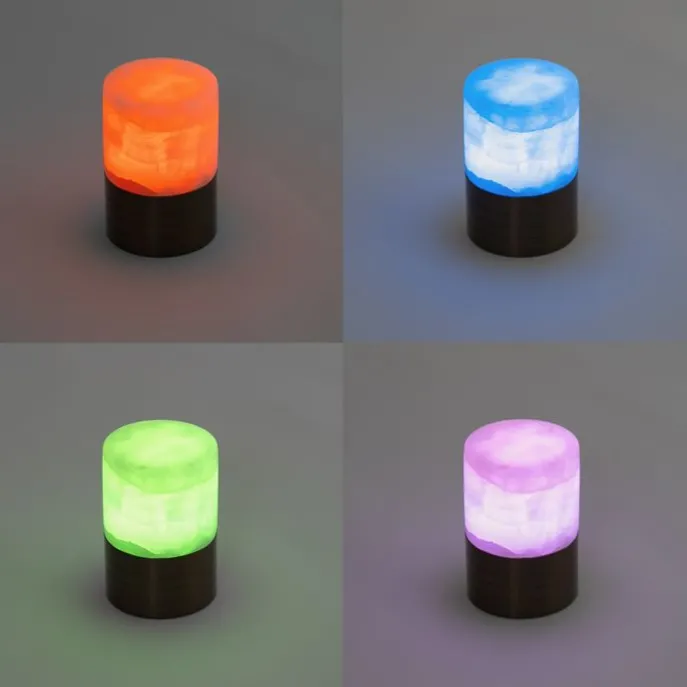 Set mit 2 Tischleuchten Dunkelbronze RGBW wiederaufladbar - Alessia