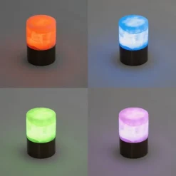 Set mit 12 Tischleuchten Dunkelbronze RGBW wiederaufladbar inkl. Ladestation - Alessia