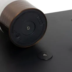 Set mit 12 Tischleuchten Dunkelbronze RGBW wiederaufladbar inkl. Ladestation - Alessia