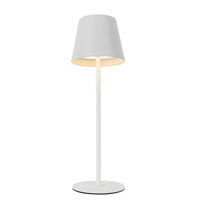 Set mit 2 Tischleuchten weiß mit Dimmer und wiederaufladbar - Murdock