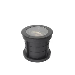 Set van 6 dimbare buiten grondspots zwart IP65 incl LED - Delux Honey