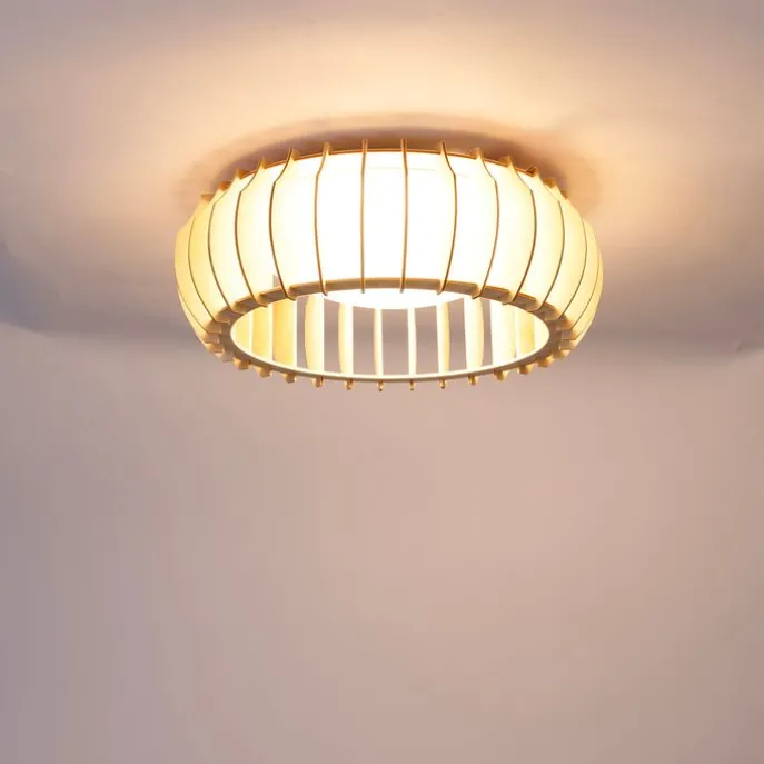 Skandinavische Deckenleuchte Beige 40cm inkl. LED - Monte