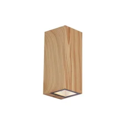 Skandinavische Wandleuchte Holz 2-flammig GU10 70mm IP54 - Baleno