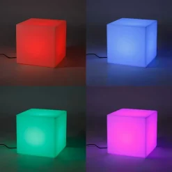 Smart Außenleuchte weiß 38 cm quadratisch inkl. LED A60 IP44 - Nura