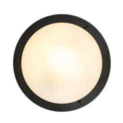 Smart Deckenleuchte schwarz inkl. WiFi A60 IP44 - Yuma 31