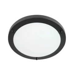 Smart Deckenleuchte schwarz inkl. WiFi A60 IP44 - Yuma 31