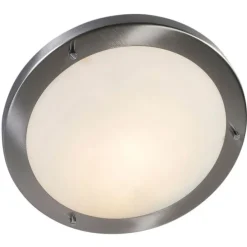 Smart Deckenleuchte Stahl 31 cm inkl. WiFi A60 IP44 - Yuma