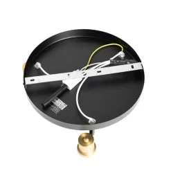 Smart Deckenstrahler Schwarz mit Gold und Rauchglas inkl. 3 Wifi P45 - Zuzanna