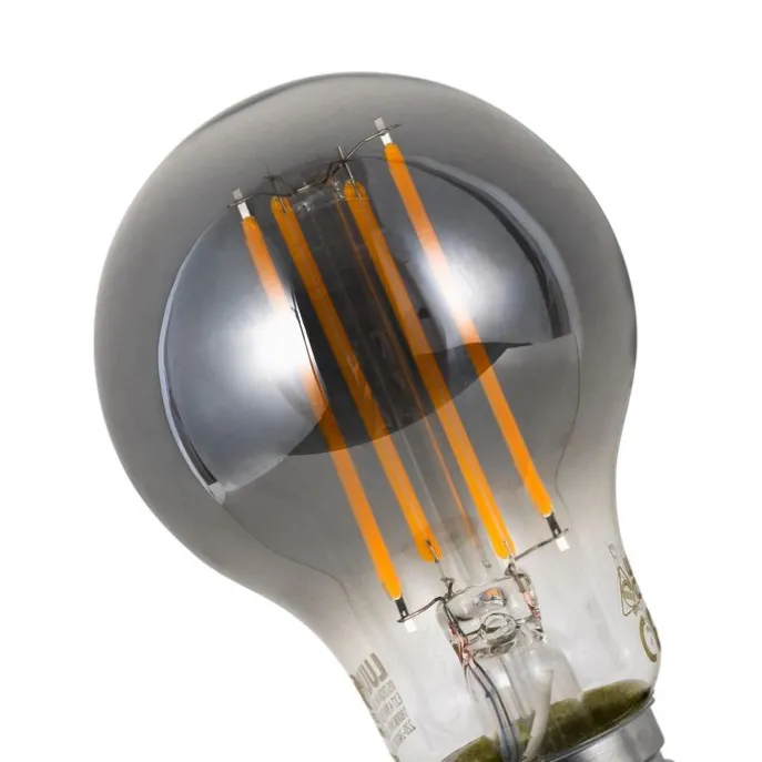 Smart Dimmbare LED-Glühbirne E27 A60 Rauchglas 4,9 W 150 lm 1800 K