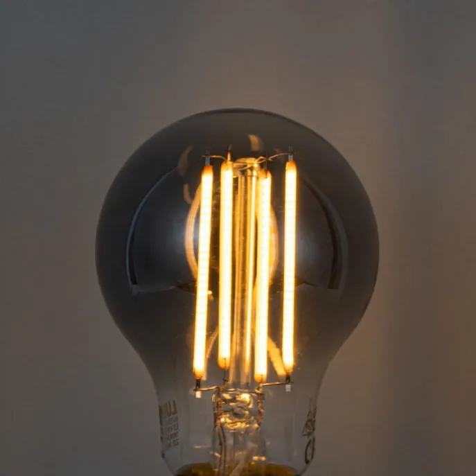 Smart Dimmbare LED-Glühbirne E27 A60 Rauchglas 4,9 W 150 lm 1800 K