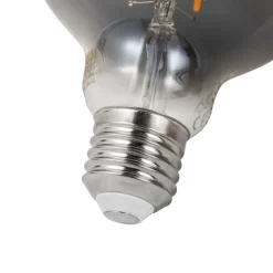 Smart Dimmbare LED-Glühbirne E27 G95 Rauchglas 4,9W 150lm 1800K