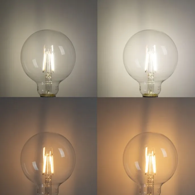 Smart E27 dimmbar in Kelvin LED-Lampe G95 4,5W 470 lm 1800-4000K