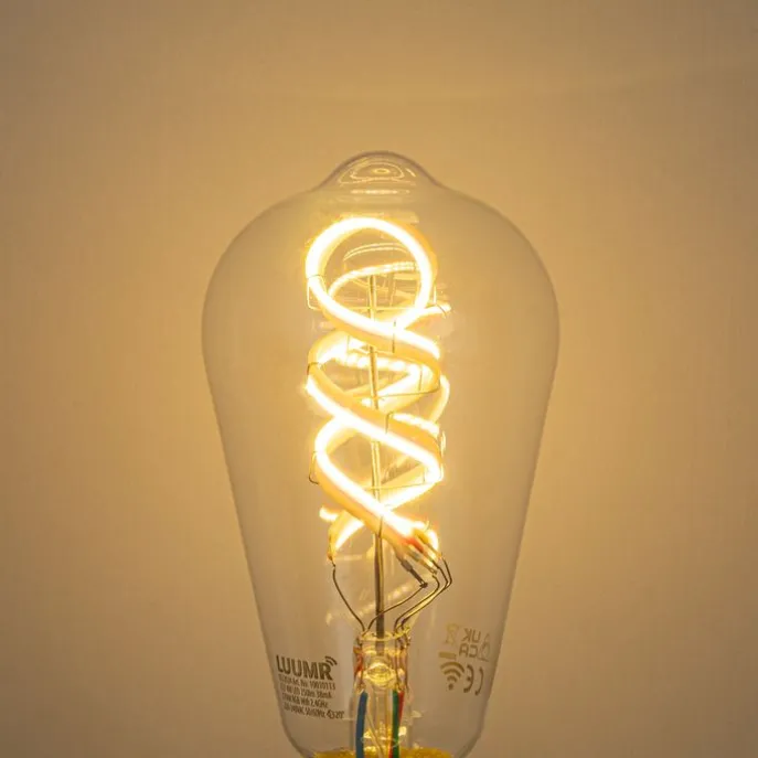 Smart E27 Dimmbare LED-Glühbirnen ST64 Klar RGBW 4W 250lm 2700K