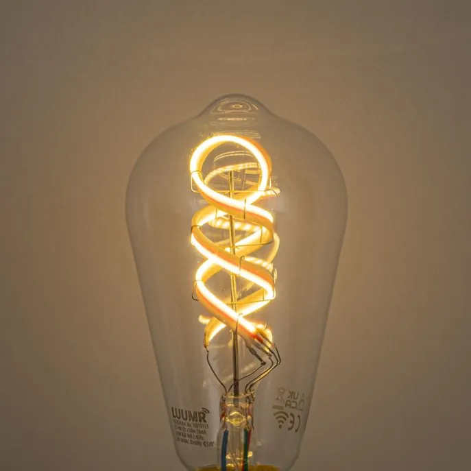 Smart E27 Dimmbare LED-Glühbirnen ST64 Klar RGBW 4W 250lm 2700K