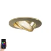 Smart Einbau Spot Gold kippbar inkl. Wifi GU10 - Edu