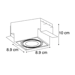 Smart Einbau Spot weiß trimless inkl. Wifi GU10 - Oneon 1