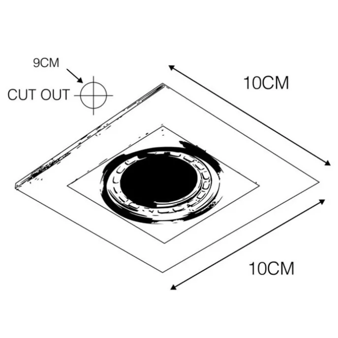 Smart Einbau-Strahler Aluminium inkl. WiFi GU10 schwenkbar - Qure