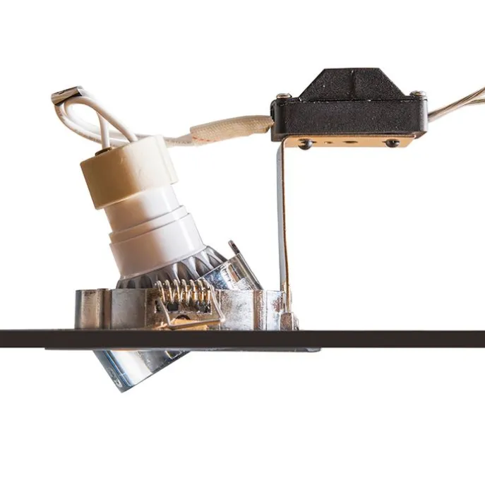 Smart Einbaustrahler Stahl inkl. WiFi GU10 neigbar - Lock 1