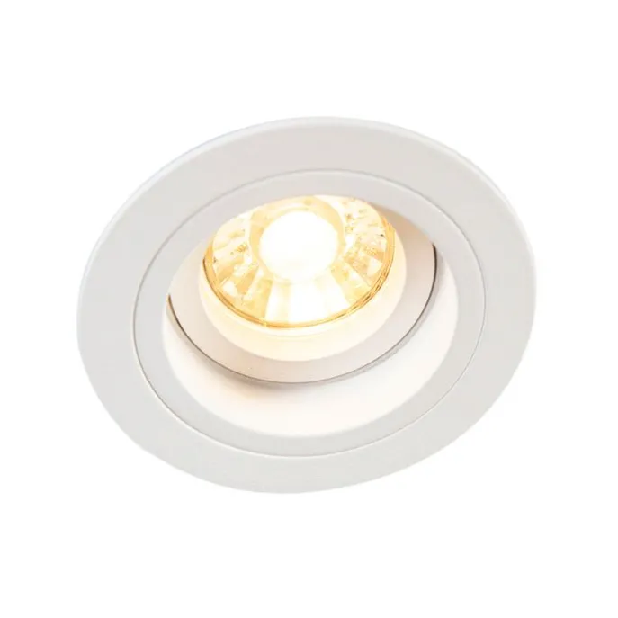 Smart Einbaustrahler weiß rund neigbar inkl. Wifi GU10 - Chuck