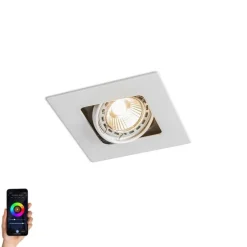 Smart Einbaustrahler weiß inkl. WiFi GU10 neigbar - Artemis