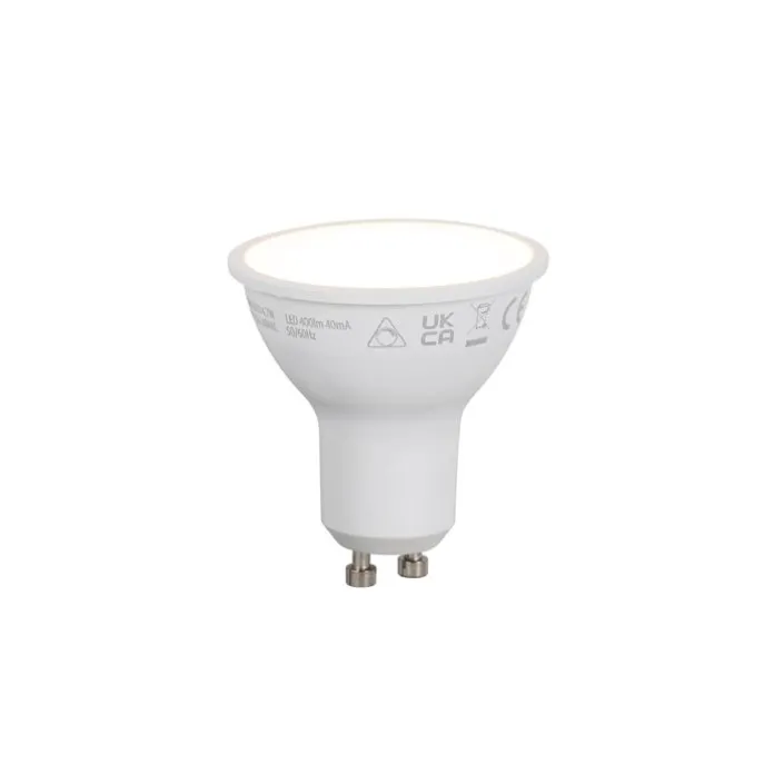 Smart GU10 50mm dimmbare LED-Glühbirne Opal RGBW 4,7W 400lm 2700-6500K