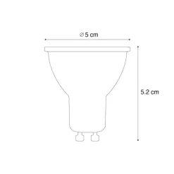 Smart GU10 50mm LED-Glühbirne Klar 4,8W 400 lm 1800-6500K