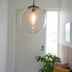 Smart Hängelampe transparent 35 cm inkl. WiFi A60 - Pallon