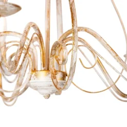 Smart Kronleuchter weiß 5 Lichter inkl. Wifi B35 - Giuseppe