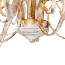 Smart Kronleuchter weiß 5 Lichter inkl. Wifi B35 - Giuseppe