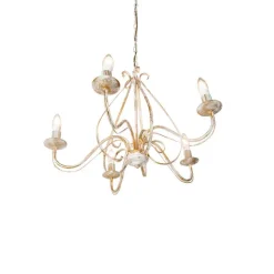 Smart Kronleuchter weiß 5 Lichter inkl. Wifi B35 - Giuseppe