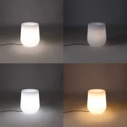 Smart Outdoor Stehleuchte Blumentopf weiß IP44 inkl. Wifi A60 - Flowerpot