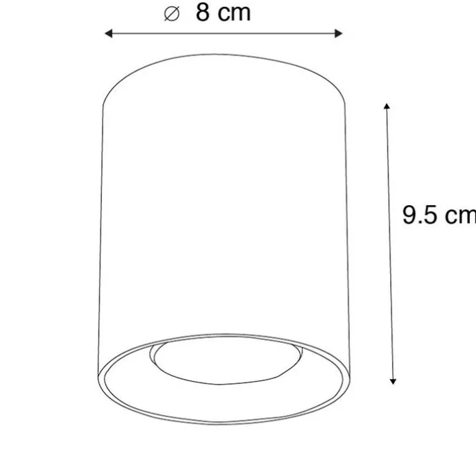 Smart schwarz gold inkl. WiFi GU10 - Tubo