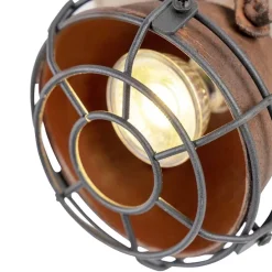 Smart Spot Rostbraun mit Holz inkl. 2 WiFi GU10 - Gina