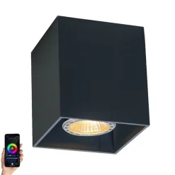 Smart Spot schwarz inkl. WiFi GU10 - Qubo