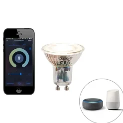 Smart Spot schwarz inkl. WiFi GU10 4-flammig neigbar - Jeany