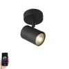 Smart Spot schwarz inkl. WiFi GU10 verstellbar - Jeana