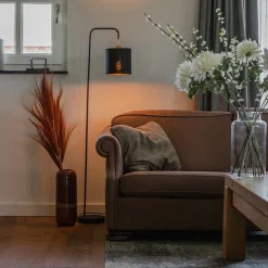 Smart Stehleuchte schwarz inkl. WiFi A60 Lichtquelle - Lofty