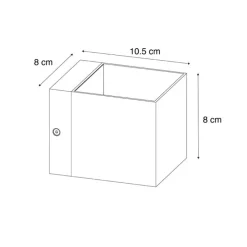 Smart Wandleuchte Dunkelbronze 8 cm inkl. Wifi G9 - Transfer