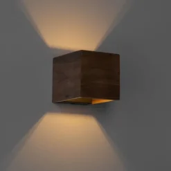 Smart Wandleuchte Nussbaumholz inkl. Wi-Fi G9 - Transfer