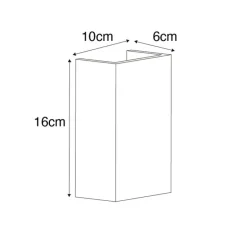 Smart Wandleuchte weiß inkl. Wifi G9 - Colja Novo