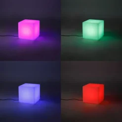 Smart-Außenleuchte weiß 30 cm quadratisch inkl. LED A60 IP44 - Nura