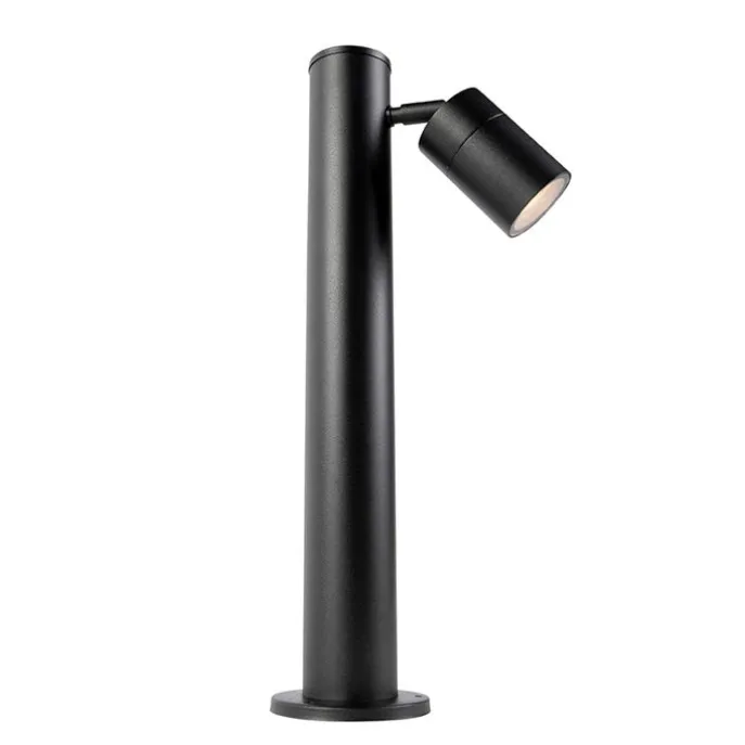 Smarte Außenlampe schwarz 45 cm verstellbar inkl. Wifi GU10 - Solo