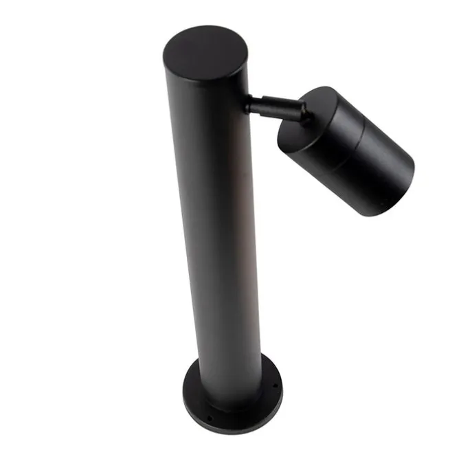 Smarte Außenlampe schwarz 45 cm verstellbar inkl. Wifi GU10 - Solo