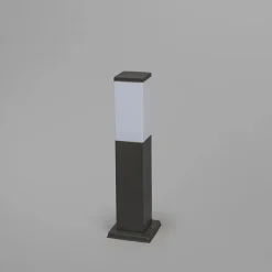 Smarte Außen-Pollerleuchte Dunkelgrau 45 cm inkl. Wifi P45 - Malios