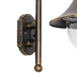 Smarte Außenwandleuchte Antikgold IP44 inkl. Wifi A60 - Daphne