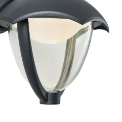 Smarte Außenwandleuchte schwarz mit Klarglas inkl. LED IP54 - Classica