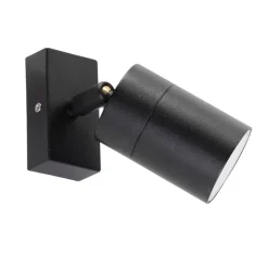 Smarte Außenwandleuchte schwarz IP44 inkl. WiFi GU10 - Solo